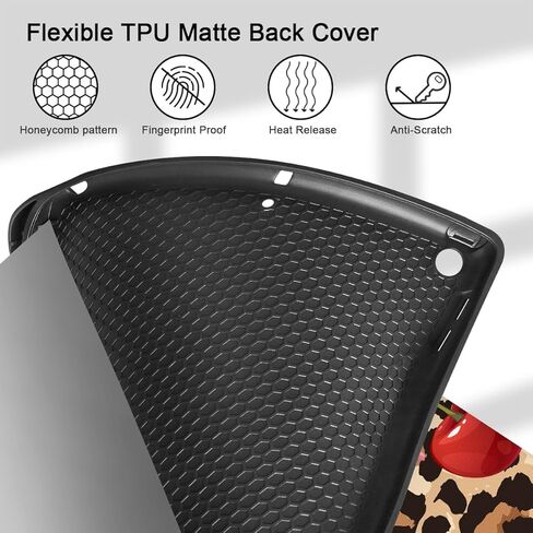 May Chen Case for iPad 10.2 Inch 2021 2020 2019 iPad 9th/8th/7th Generation with Pencil Holder, Slim Stand Protective Case with Soft TPU Back, Auto Sleep/Wake Cover, Abstract Florals in Kuwait