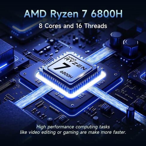 15.6'' FHD Business Gaming-Laptop-Computer - 6 Cores AMD Ryzen 5 6600H, 32GB DDR5 RAM 2TB SSD(Beat i5 12450H, Up to 4.5GHz), 100W Type C, 6 Cores 660M GPU, IPS, Fingerprint, Backlit Keyboard, Numpad in Saudi Arabia