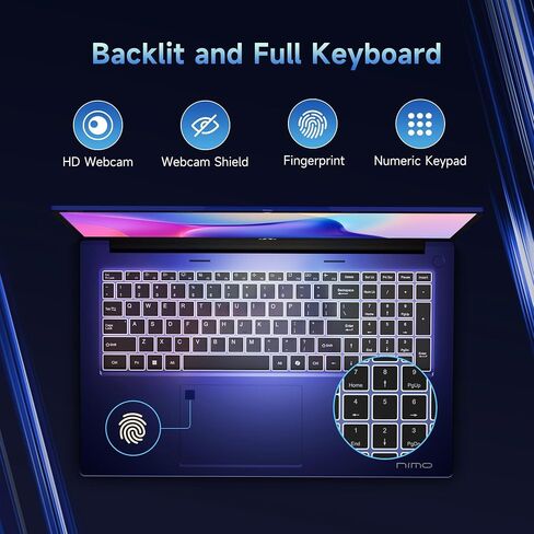 15.6'' FHD Business Gaming-Laptop-Computer - 6 Cores AMD Ryzen 5 6600H, 32GB DDR5 RAM 2TB SSD(Beat i5 12450H, Up to 4.5GHz), 100W Type C, 6 Cores 660M GPU, IPS, Fingerprint, Backlit Keyboard, Numpad in Saudi Arabia