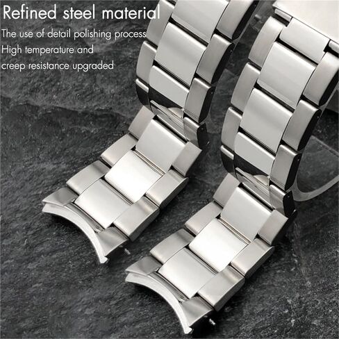22 مم 21 مم حزام مراقبة الفولاذ المقاوم للصدأ الصلبة ل Tissot Seastar T120417 T120407 T120 Silver Watchband Bracelets أجزاء in Kuwait