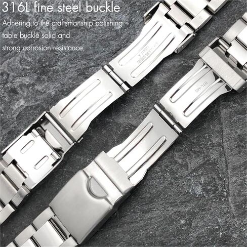 22 مم 21 مم حزام مراقبة الفولاذ المقاوم للصدأ الصلبة ل Tissot Seastar T120417 T120407 T120 Silver Watchband Bracelets أجزاء in Kuwait