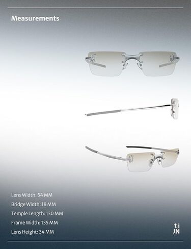 TIJN Rimless Blue Light Blocking Glasses for Women Men Trend Square Eyeglasses Bluelight Glasses for Computer/Screen Metal in Saudi Arabia