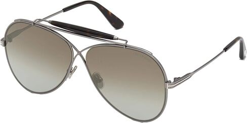 Tom Ford Holden FT 0818 Shiny Anthracite/Light Green Brown 60/11/145 Gunisex Sunglasses in Saudi Arabia