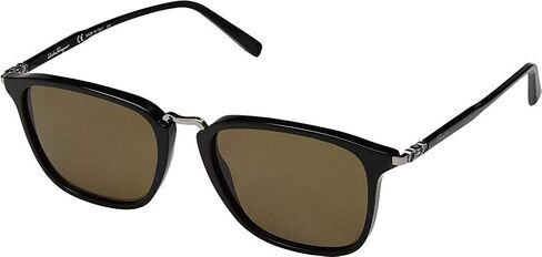 Salvatore Ferragamo SF910SM Black/Solid Brown One Size in Saudi Arabia