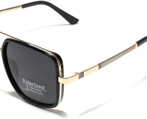 Big Frame Sunglasses Polarized Tr90 Half Metal Unisex Square Sun Glasses Sun Shades Uv400 in Saudi Arabia