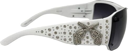 Montana West Crossed Pistol Rhinestone Sunglasses in Saudi Arabia