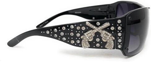 Montana West Crossed Pistol Rhinestone Sunglasses in Saudi Arabia