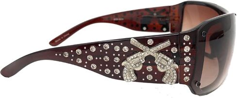 Montana West Crossed Pistol Rhinestone Sunglasses in Saudi Arabia