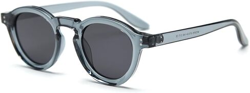 نظارات شمسية للجنسين المستقطبة للنساء الرجعية TR90 Round Sun Glases Men UV400 Sun Showes Dircle Frame Decoration in Kuwait