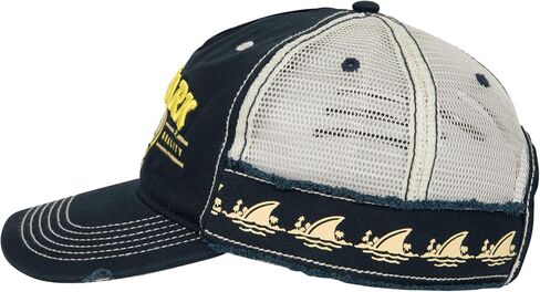 Margaritaville Landshark Lager Logo Distressed Adjustable Hat Navy in Saudi Arabia