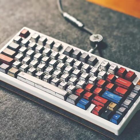 Japanese Manga Keycaps, PBT Side Printed Keycaps, Retro Custom Cherry Profile Keycap Set, 128 Keys Cool Anime Key Caps for 60%, 65%, 75%, 100% Cherry MX Switches Mechanical Keyboard in Saudi Arabia