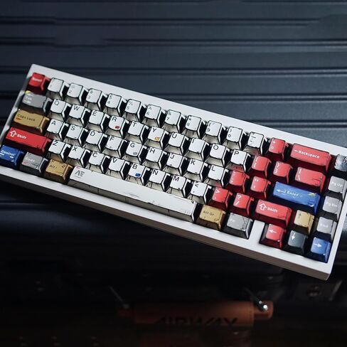Japanese Manga Keycaps, PBT Side Printed Keycaps, Retro Custom Cherry Profile Keycap Set, 128 Keys Cool Anime Key Caps for 60%, 65%, 75%, 100% Cherry MX Switches Mechanical Keyboard in Saudi Arabia