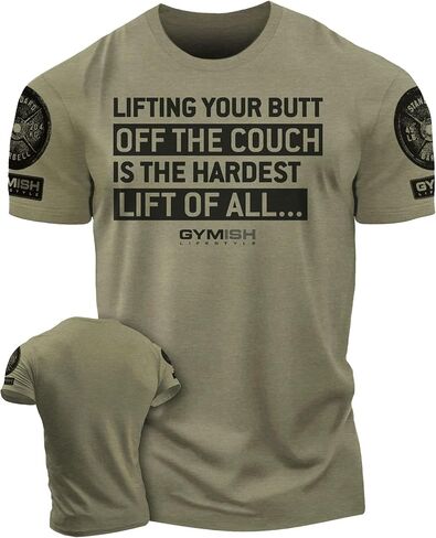 Hardest Lifting Saying Shirts for Men, Funny Weightlifting Gym T-Shirt in Kuwait
