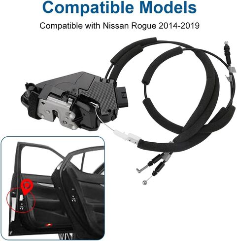 Door Lock Actuator Passenger Front Right Side Compatible with Nissan Rogue 2014-2020 Replacement for 80500-4BA0A, 80500-4BA0B in Saudi Arabia