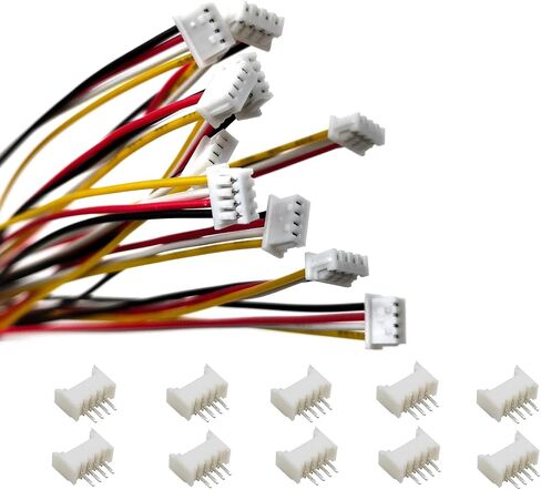 10 Sets JST 1.25mm 3 Pin Micro Electronics Male Connector with UL1571-26AWG 20cm Cable Wire and Female Plug Socket in Saudi Arabia