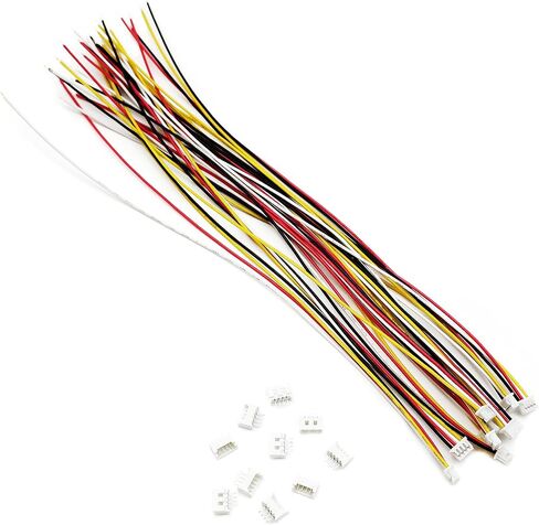 10 Sets JST 1.25mm 3 Pin Micro Electronics Male Connector with UL1571-26AWG 20cm Cable Wire and Female Plug Socket in Saudi Arabia
