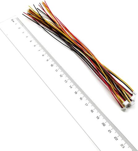 10 Sets JST 1.25mm 3 Pin Micro Electronics Male Connector with UL1571-26AWG 20cm Cable Wire and Female Plug Socket in Saudi Arabia