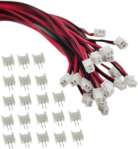 10 Sets JST 1.25mm 3 Pin Micro Electronics Male Connector with UL1571-26AWG 20cm Cable Wire and Female Plug Socket in Saudi Arabia