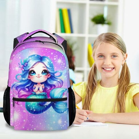 Axolotl Backpack for Girls, 17 Inch Kids Backpacks for Preschool, Cute Pink Large Capacity Toddler Bookbag for Kindergarten in Saudi Arabia