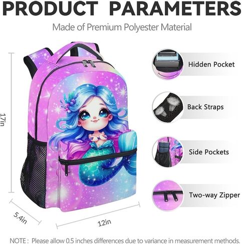 Axolotl Backpack for Girls, 17 Inch Kids Backpacks for Preschool, Cute Pink Large Capacity Toddler Bookbag for Kindergarten in Saudi Arabia