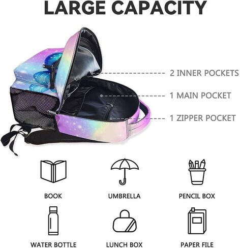 Axolotl Backpack for Girls, 17 Inch Kids Backpacks for Preschool, Cute Pink Large Capacity Toddler Bookbag for Kindergarten in Saudi Arabia