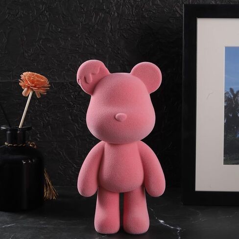 Bear Animal Statue, Resin Abstract Home Decor Sculpture, Art Figurine Home Ornament Decoration for Office, Living Room, Bedroom, Book Shelf, TV Cabinet, Desktop (Green) in Kuwait