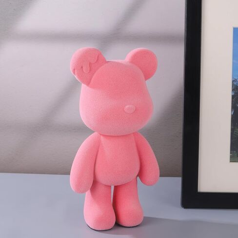 Bear Animal Statue, Resin Abstract Home Decor Sculpture, Art Figurine Home Ornament Decoration for Office, Living Room, Bedroom, Book Shelf, TV Cabinet, Desktop (Green) in Kuwait