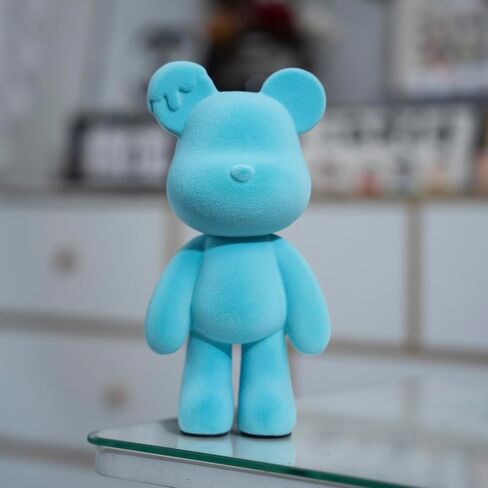 Bear Animal Statue, Resin Abstract Home Decor Sculpture, Art Figurine Home Ornament Decoration for Office, Living Room, Bedroom, Book Shelf, TV Cabinet, Desktop (Green) in Kuwait