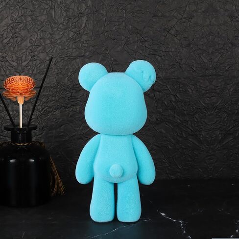 Bear Animal Statue, Resin Abstract Home Decor Sculpture, Art Figurine Home Ornament Decoration for Office, Living Room, Bedroom, Book Shelf, TV Cabinet, Desktop (Green) in Kuwait