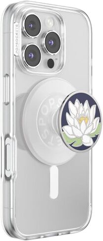 PopSockets Round Phone Grip Compatible with MagSafe, Adapter Ring Included, Phone Holder, Wireless Charging Compatible -Welcome to The White Lotus in Saudi Arabia
