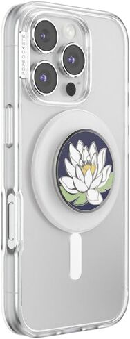 PopSockets Round Phone Grip Compatible with MagSafe, Adapter Ring Included, Phone Holder, Wireless Charging Compatible -Welcome to The White Lotus in Saudi Arabia
