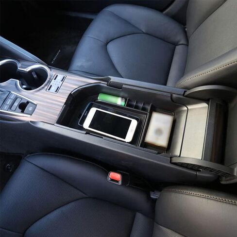 صينية منظم المركزية ، مربع تخزين ذراعي Car Center Center Console ، متوافق مع Toyota Camry Le SE 2018-2019 in Saudi Arabia
