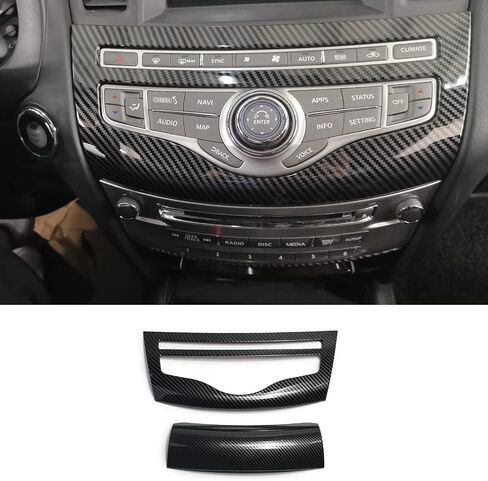 for Infiniti QX60 JX35 Carbon Fiber Central Control Button Panel Cover Trim Accessories for 2011-2020 Infiniti QX60 JX35 in Saudi Arabia