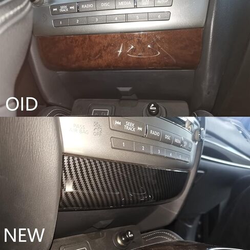 for Infiniti QX60 JX35 Carbon Fiber Central Control Button Panel Cover Trim Accessories for 2011-2020 Infiniti QX60 JX35 in Saudi Arabia