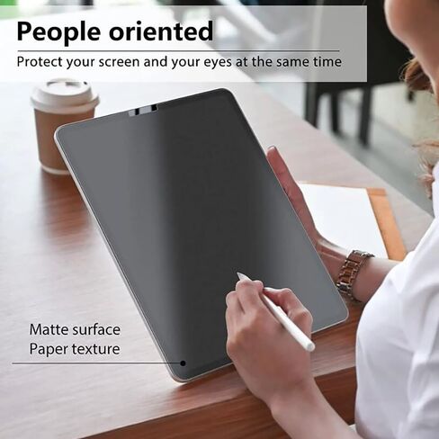 Paperfeel Magnetic Screen Protector Compatible with Samsung Galaxy Tab S8+ / Samsung Galaxy Tab S7 FE. Anti-Glare, Easy Install, Detachable and Reusable, Matte Film Draw and Sketch Like on Paper in Saudi Arabia