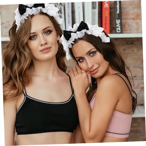PRETYZOOM 1 Set Costume for Women - Black Apron, Headband & Duster - Halloween, Cosplay & Party Accessories in Saudi Arabia
