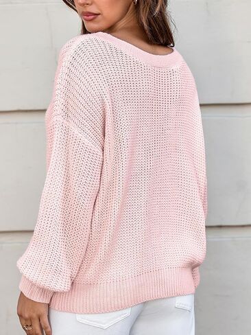 CUPSHE Womens Sweaters Bow Sweater Neck Casual Long Sleeve Lightweight Crochet Pullover Sweater Tops in Saudi Arabia
