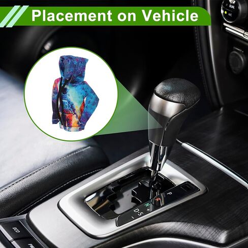 Universal 11x15.5cm/4.33 "X6.1" Gear Shift Cover Cover Decorting Stick Tungting Protector Polleester 1 PC Hoodie Style Blue in Saudi Arabia