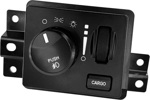 Headlight Dimmer Switch Headlamp Driving Lamp Switch | Replacement for 2005-2011 Dodge Dakota, Durango, Ram 1500/2500/3500/4500/5500, Mitsubishi Raider | Replaces# HLS1349, SW5317, 56049637AD in Saudi Arabia