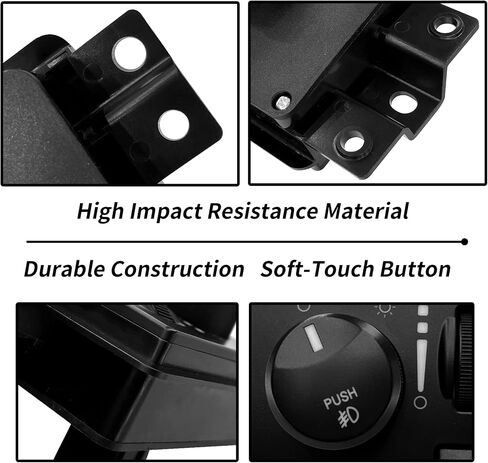 Headlight Dimmer Switch Headlamp Driving Lamp Switch | Replacement for 2005-2011 Dodge Dakota, Durango, Ram 1500/2500/3500/4500/5500, Mitsubishi Raider | Replaces# HLS1349, SW5317, 56049637AD in Saudi Arabia