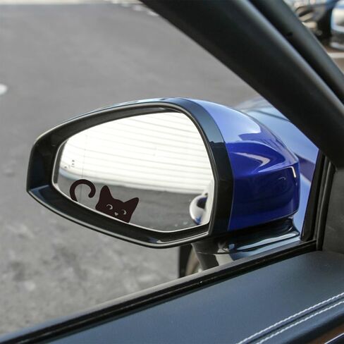 Peeking Sneaky Cat Stickers, 1.7" Cute Black Cat Stickers, 4pcs Funny Car Decals, Waterproof Vinyl Stickers for Car Rearview Mirrors, Windows, Laptops in Saudi Arabia