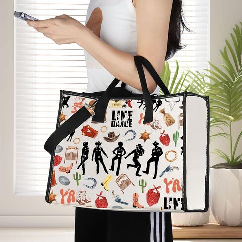 Jniap Line Dance Crossbody Bag Country Music Line Gifts Line Dancer Counter Counter Facs Line Dance Lover Gifts in Kuwait