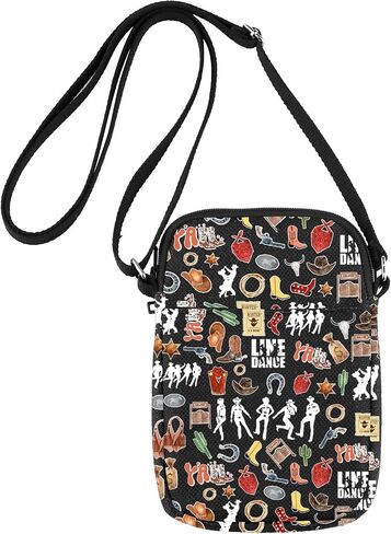 Jniap Line Dance Crossbody Bag Country Music Line Gifts Line Dancer Counter Counter Facs Line Dance Lover Gifts in Kuwait