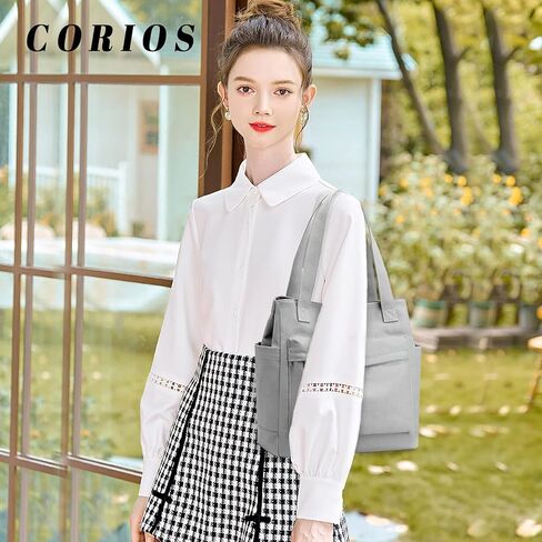 Women Handbag Canvas Shoulder Bag Casual Tote Purse in Saudi Arabia