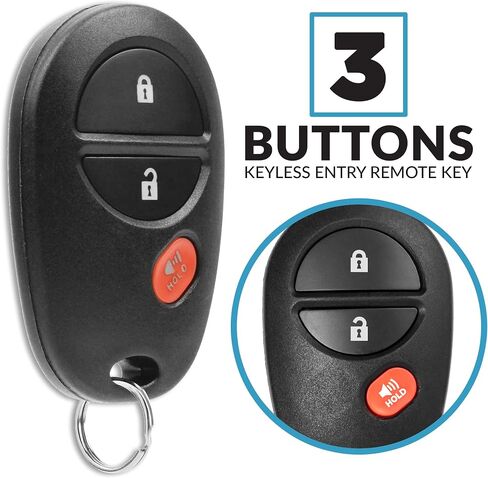Replacement for Entry Remote fits Toyota Tacoma Tundra Sienna Sequoia Highlander GQ43VT20T 3-Btn in Saudi Arabia