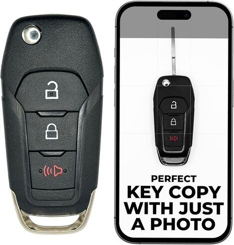 CUT FLIP KEY FOB استبدال FOB FOTS FORD F150 F250 F350 2015 2015 2017 2018 2019 2020 2021 2022 Remote بدون مفتاح أنظمة الدخول Ranger Bronco Maverik (3 أزرار) in Kuwait