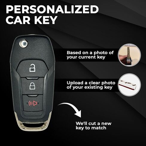 CUT FLIP KEY FOB استبدال FOB FOTS FORD F150 F250 F350 2015 2015 2017 2018 2019 2020 2021 2022 Remote بدون مفتاح أنظمة الدخول Ranger Bronco Maverik (3 أزرار) in Kuwait