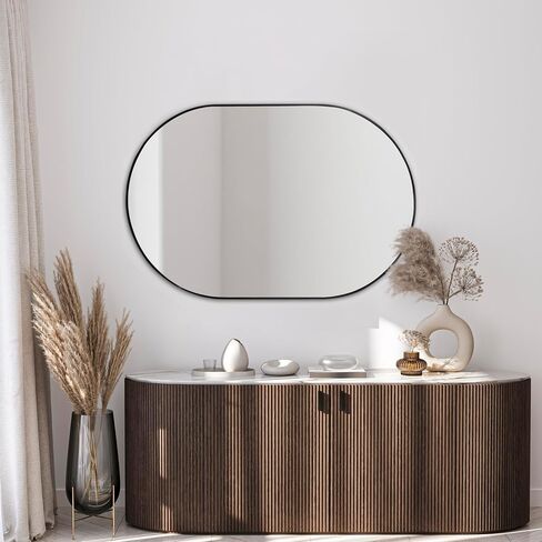Jonathan y mir202c milly 24 in. w × 36 بوصة. ح مرآة الجدار المعدنية البيضاوية المتوسطة ، للحمام ، غرفة المعيشة ، غرفة نوم ، ذهبية in Kuwait