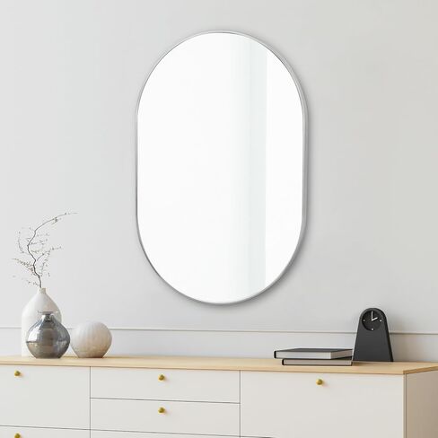 JONATHAN Y MIR202C Milly 24 in. W x 36 in. H Medium Oval Metal Framed Wall Mirror, for Bathroom, Living Room, Bedroom, Gold in Saudi Arabia
