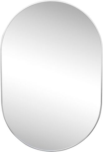 JONATHAN Y MIR202C Milly 24 in. W x 36 in. H Medium Oval Metal Framed Wall Mirror, for Bathroom, Living Room, Bedroom, Gold in Saudi Arabia